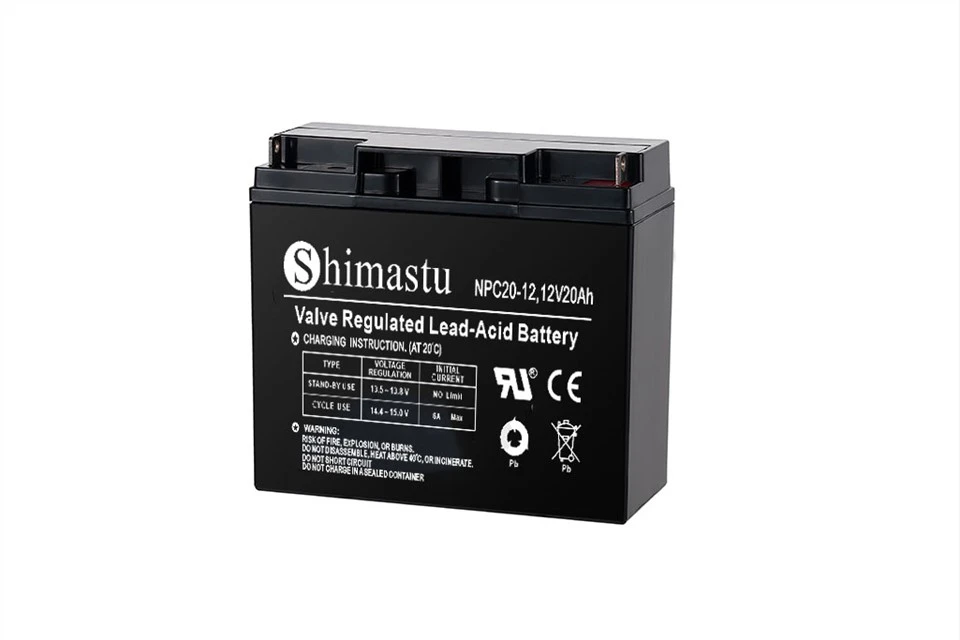Ceallraí timthriall domhain 12v 20ah agm